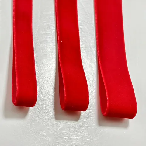 Nastro di Velluto Nastro in Tessuto Floccato Monofacciale Per Confezione Regalo Fiocchi per Capelli Artigianato Natalizio Decorazione Fai da Te Cucito