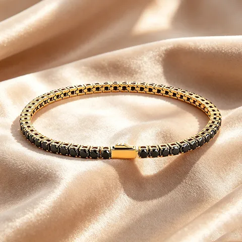Unisex Stainless Steel Tennis Bracelet Round Zirconia Hip Hop Chain Bracelet Gold Silver Plated Fashion Hand Jewelry Gift