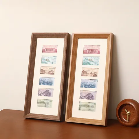 Mensgemaakt Bord Bankbiljet Display Frame Multi-Slot Gedenkwaardige Landschap Collectie Fotolijst DIY Huis Decoratie