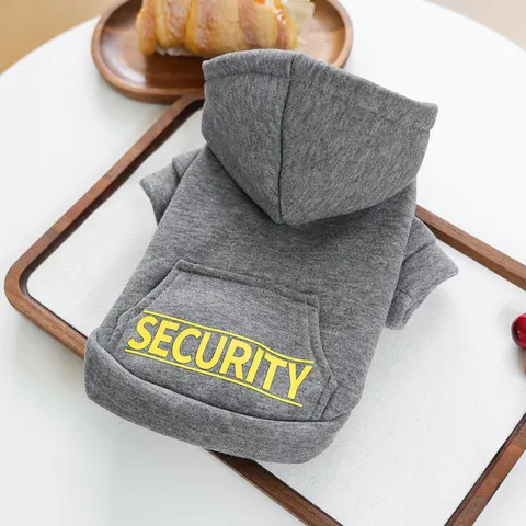 Pet Dog Hoodie Cute Letter Print Hooded Sweatshirt With Pocket Warm Autumn Winter Clothes For Small Dogs And Cats