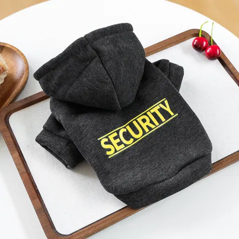 Pet Dog Cat Hoodie Winter Warm Fleece Sweatshirt Letter Printed Small Puppy Clothes