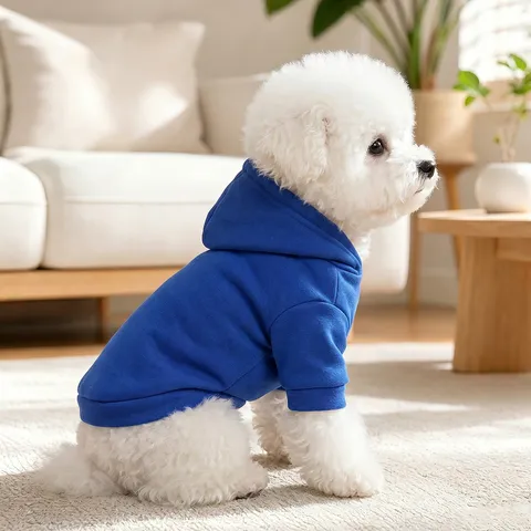 Pet Dog Hoodie Puppy Small Dog Clothes Cute Hooded Sweatshirt Autumn Winter Warm Apparel Fleece Coat