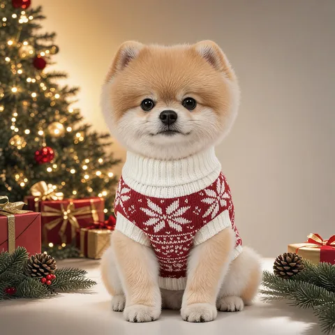 Pet Dog Christmas Sweater Warm Knit Pullover Winter Outfit Puppy Clothes Cute Snowflake Elk Apparel For Small Medium Dogs