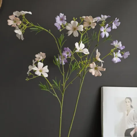 Flor de Crisantemo de Seda Artificial Tallo Único Plantas Falsas para Decoración del Hogar Interior Exterior Accesorios de Fotografía