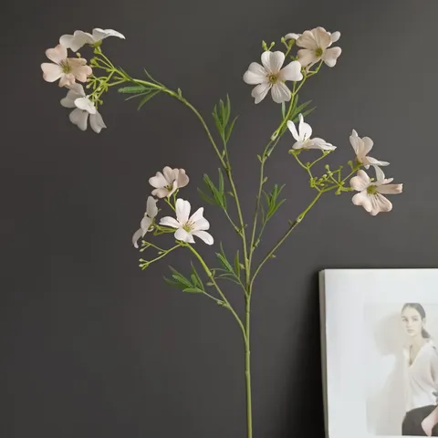 Flor de Crisantemo de Seda Artificial Tallo Único Plantas Falsas para Decoración del Hogar Interior Exterior Accesorios de Fotografía