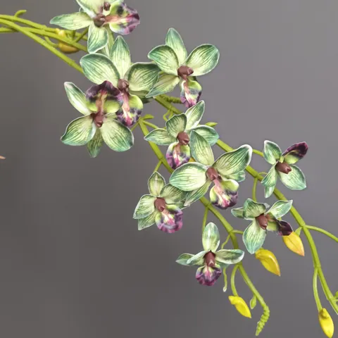 Vid De Flor De Orquídea Artificial Colgante Simulación Phalaenopsis Planta Para El Hogar Boda Hotel Decoración Arreglo Paisaje