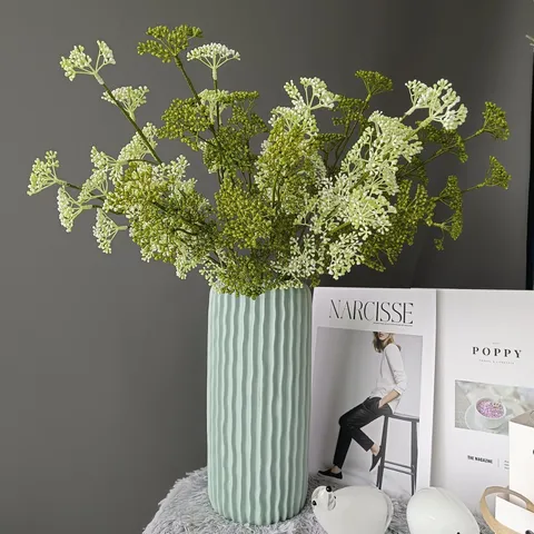 Estilo Nórdico Rama de Fruta Artificial Tallo de Baya de Plástico Decoración del Hogar Arreglo Floral
