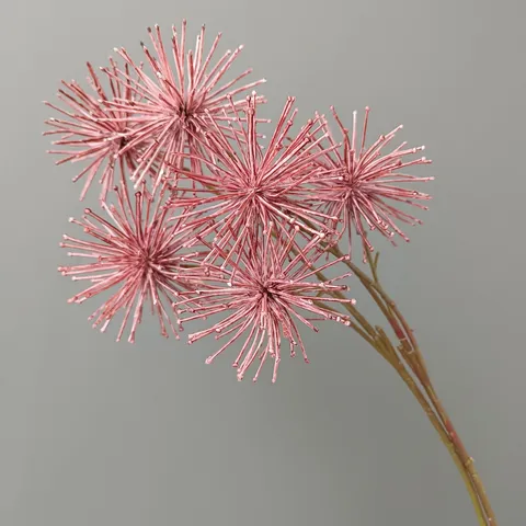 Crisantemo Simulado Bola de Diente de León Rama de Flor Artificial Flor Falsa de Plástico Decoración de Fiesta de Bodas en el Hogar