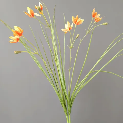 Tallos de Flores de Seda Artificial Falsa Orquídea Para Decoración Del Hogar Fiesta de Boda Accesorios de Fotografía Estilo Pastoral