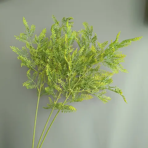 Artificial Boston Fern Plant Plastic Green Leaf Stem Fake Foliage For Home Wedding Decor Nordic Style