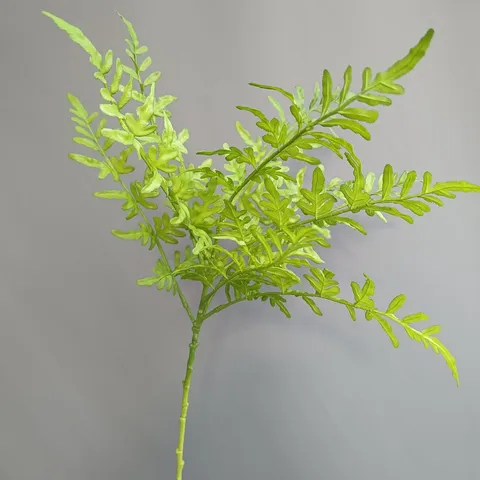 Tallo de Hoja de Helecho Artificial de Caucho Suave Planta Falsa para Decoración Nórdica del Hogar Bodas Accesorios de Fotografía