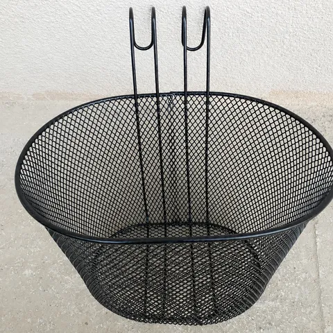 Mountain Bike Front Basket Metal Wire Mesh Bicycle Basket Kids Bike Storage Basket Hanging Basket Cycling Accessory