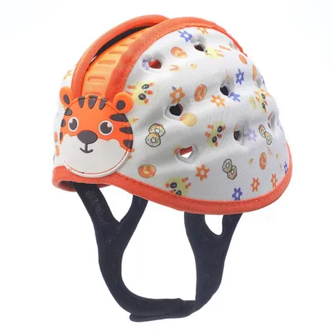 Infant Baby Anti Fall Head Protection Safety Cap Toddler Learning Walking Crash Helmet Cute Cartoon Breathable Mesh Infant Headgear