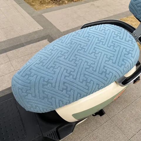 Funda de Asiento de Scooter Eléctrico Universal Transpirable Protector Solar Cojín Polar Térmico Almohadilla Jacquard