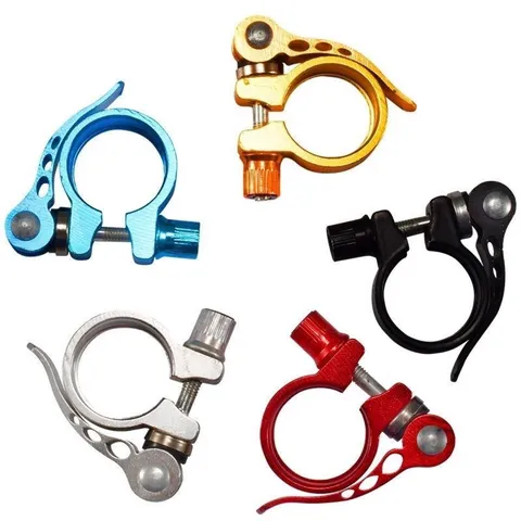 Bicycle Quick Release Seatpost Clamp Aluminum Alloy Mountain Road Bike Seat Post Clamp Cycling Saddle Tube Clip