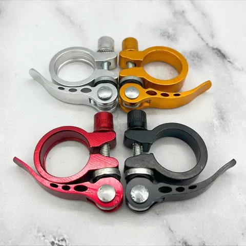 Bicycle Quick Release Seatpost Clamp Aluminum Alloy Mountain Road Bike Seat Post Clamp Cycling Saddle Tube Clip