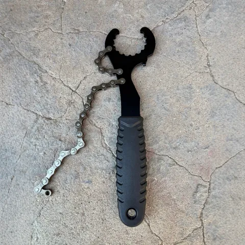Professional Bicycle Cassette Flywheel Removal Wrench Bike Repair Chain Whip Tool