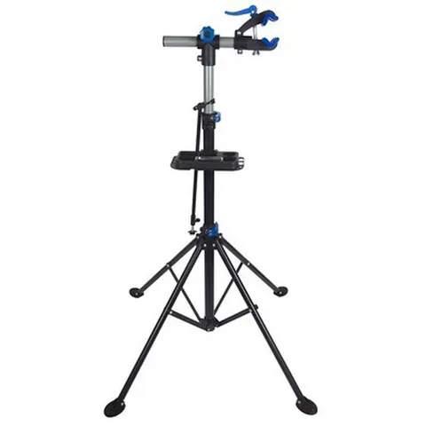 Bicycle Repair Stand Foldable Mountain Bike Maintenance Workstation Cycling Tool With Adjustable Clamp And Tool Tray