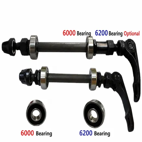 Bicycle Front Rear Quick Release Skewer Hollow Axle Set Mountain Bike Wheel Hub Bearings Repair Replacement Parts