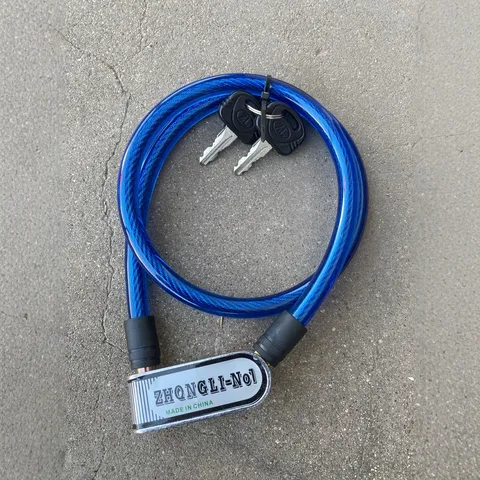 Antirrobo de Bicicleta de Cable de Acero Portátil Antirrobo Cable de Bici con Llaves para Ciclismo al Aire Libre