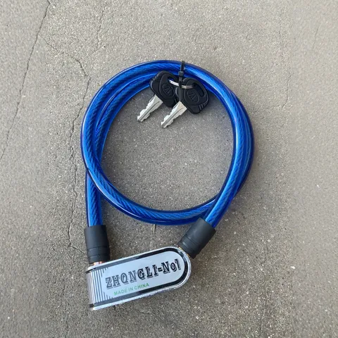 Antirrobo de Bicicleta de Cable de Acero Portátil Antirrobo Cable de Bici con Llaves para Ciclismo al Aire Libre