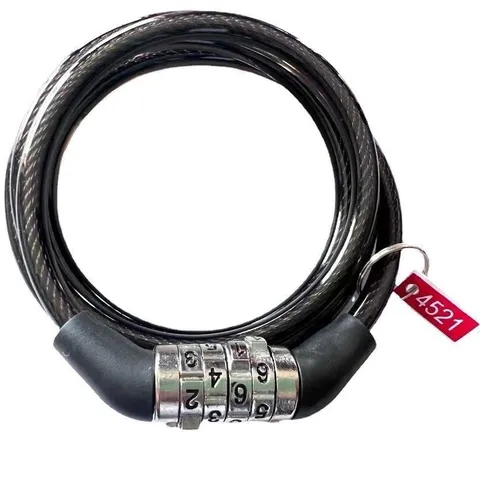 Portable Bicycle Combination Cable Lock Resettable Security Anti Theft Bike Lock For Mountain Cycling