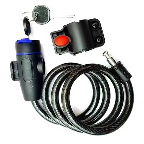 Antivol de Vélo Portable en Fil d'Acier Antivol Chaîne Équipement de Cyclisme Câble de Sécurité pour Accessoires de Vélo