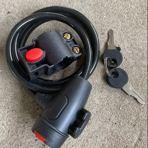 Antivol de Vélo Portable en Fil d'Acier Antivol Chaîne Équipement de Cyclisme Câble de Sécurité pour Accessoires de Vélo