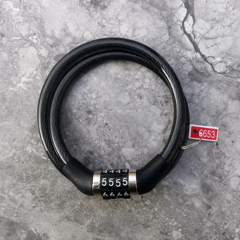 Bicycle Cable Lock 4 Digit Combination Anti Theft Bike Lock For Mountain Electric Bicycle Cycling Accessories