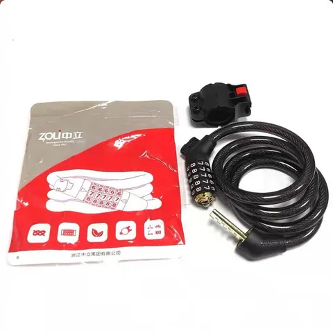 Heavy Duty Combination Bicycle Lock Steel Wire Chain Bike Lock With Mounting Bracket Cycling Security Lock