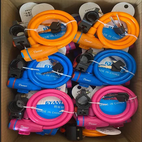 Antivol à Câble pour Vélo de Montagne Antivol de Sécurité pour Vélo en Fil d'Acier avec Clés et Support de Montage pour Cyclisme