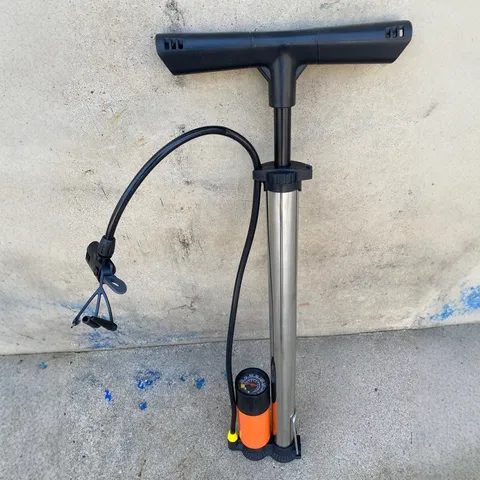 Portable High Pressure Bicycle Pump Mini Metal Air Pump With Pressure Gauge For Cycling Electric Bike Basketball Sports