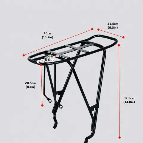 Mountainbike Gepäckträger Hinten Strapazierfähiger Stahl Fahrrad Gepäckträger Verstellbare Fahrradausrüstung Für Faltrad Reisefahrräder