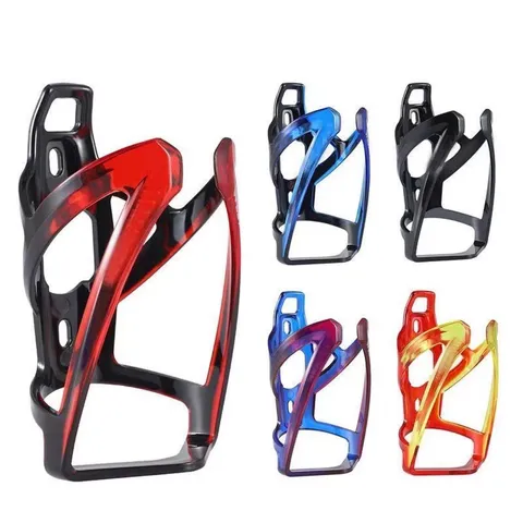 Lightweight Plastic Mountain Road Bike Water Bottle Cage Colorful Gradient Cycling Drink Cup Holder Bicycle Equipment Accessories