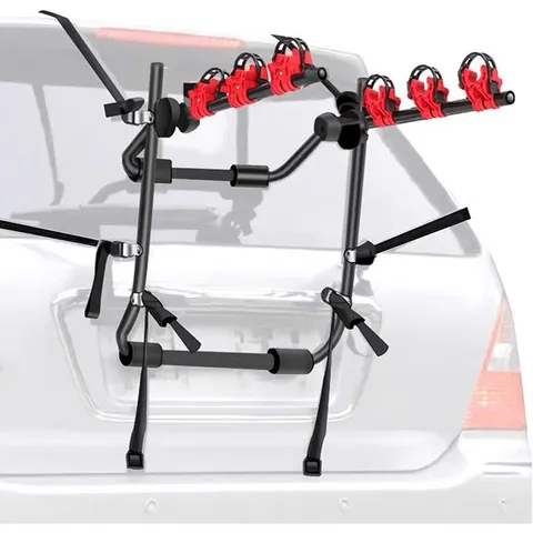 Portabici Posteriore per Auto Universale in Metallo Portabici per Portellone Posteriore Supporto per Montaggio Sospeso Posteriore per Auto per Impieghi Gravosi