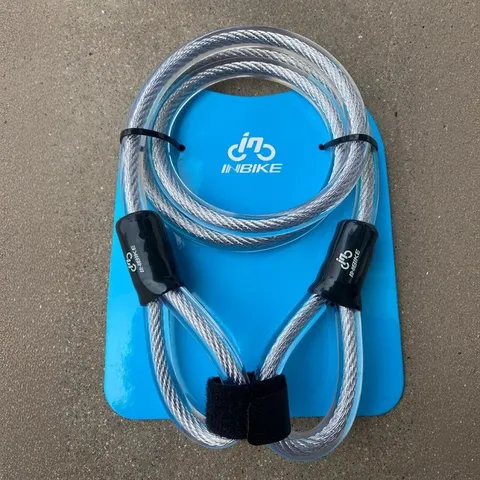 Antirrobo de Bicicleta de Ciclismo al Aire Libre Cable de Acero Cerradura de Seguridad con Funda Protectora de Plástico