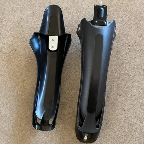 Ensemble de Garde-Boue de Vélo de Montagne en Plastique Épaissi Élargi Accessoires de Cyclisme Avant et Arrière