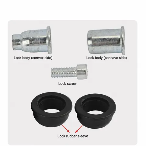 Bicycle Locking Screws Shock Absorber Frame Connector Mountain Bike Rubber Sleeve Folding Bottom Bracket Repair Part