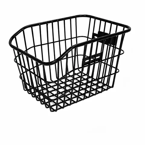 Durable Metal Bicycle Basket Rear Bike Storage Basket Cycling Wire Mesh Organizer For Mountain Bike Riding