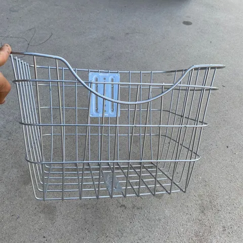 Metal Bicycle Front Basket Wire Mesh Cycling Storage Basket With Mounting Bracket For Electric Bike Foldable Bicycle