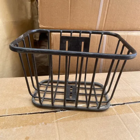 Kids Bicycle Front Metal Basket Children Mountain Bike Thickened Wire Mesh Storage Basket Black Universal Fit
