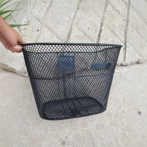Small Bicycle Front Basket Metal Wire Mesh Cycling Basket Folding Bike Front Hanging Storage Basket