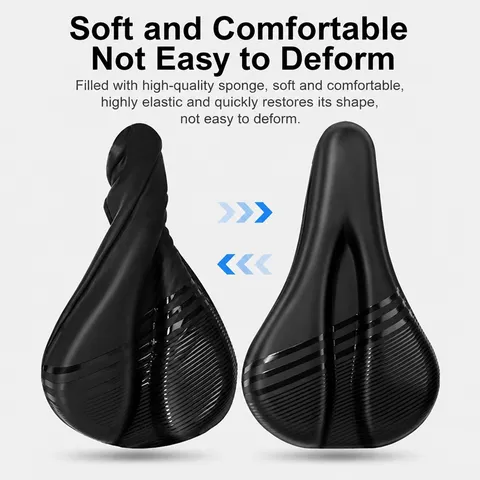 Housse de Selle de Vélo de Montagne Imperméable Coussin de Siège de Vélo en Silicone 3D Équipement de Cyclisme