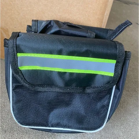 Bicycle Front Frame Bag Waterproof Cycling Top Tube Bag Reflective Mountain Bike Handlebar Storage Pouch