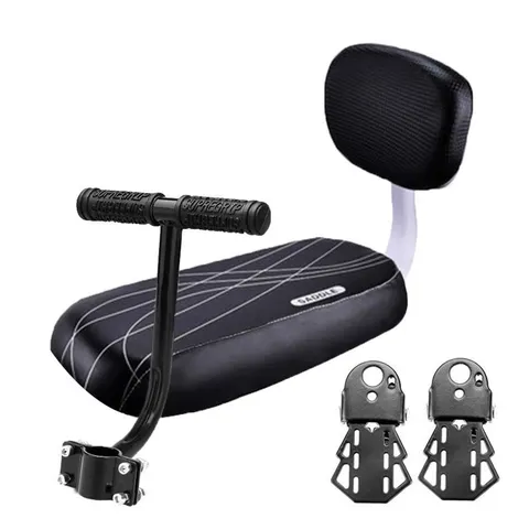 Children Bicycle Rear Seat Cushion Soft Sponge Child Saddle With Backrest Armrest Footrest Cycling Safety Accessories