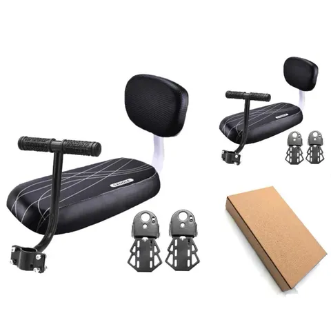 Children Bicycle Rear Seat Cushion Soft Sponge Child Saddle With Backrest Armrest Footrest Cycling Safety Accessories