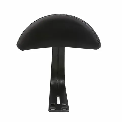 Universal Electric Bicycle Backrest Cushion Leather Motorcycle Back Support Pad With Metal Mounting Bracket