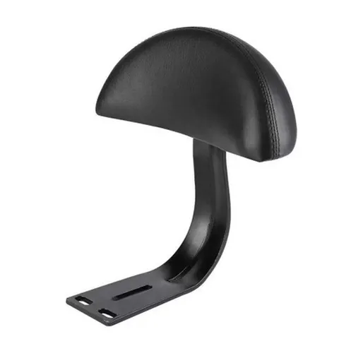 Universal Electric Bicycle Backrest Cushion Leather Motorcycle Back Support Pad With Metal Mounting Bracket