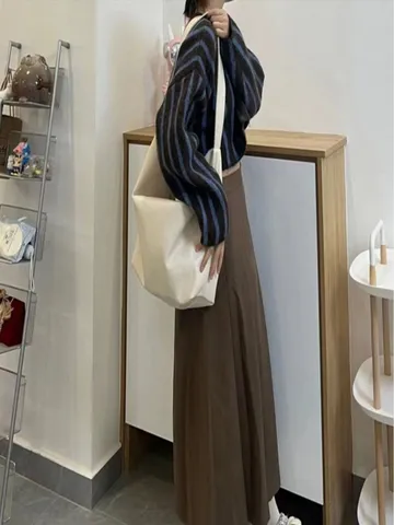 Women PU Leather Tote Bag Large Capacity Casual Shoulder Crossbody Bag Urban Minimalist Solid Color Handbag