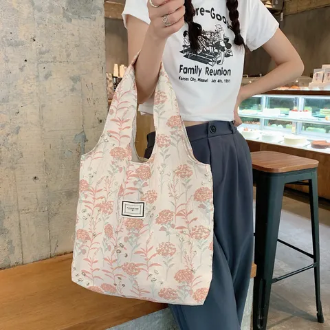 Sac Underarm Jacquard Brocart Vintage Cabas Toile Florale Sac à Main Petite Pochette Cosmétique Sac Bandoulière